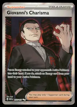 Pokemon Cards Giovanni's Charisma 197/165 151 Ultra Rare NM - Image 1
