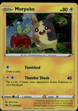 Morpeko - Cosmos Holo Promo SWSH: Sword & Shield Promo Cards SWSH031 LP - Image 1