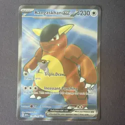 Pokemon Kangaskhan EX Scarlet And Violet 151 #190/165 Ultra Rare Full Art NM - Image 2