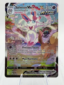 Sylveon VMAX (Alternate Art Secret) Holo 212/203 Pokemon Evolving Skies LP - Image 1