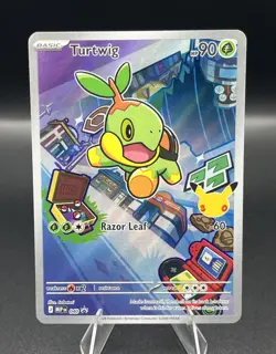 Turtwig 2026 Pokemon Mega Evolution Promo #040 Black Star Promo Holo VHTF RARE - Image 1