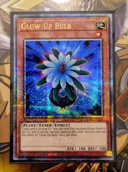 Glow-Up Bulb (Quarter Century Secret Rare) - RA03-EN245 - Yu-Gi-Oh TCG - Image 1