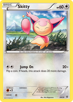 SKITTY 28/39 KALOS STARTER SET POKEMON MP/HP - Image 1