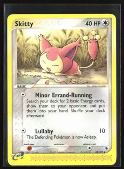 Pokemon TCG - Skitty Uncommon Ruby and Sapphire 44/109 MP - Image 1