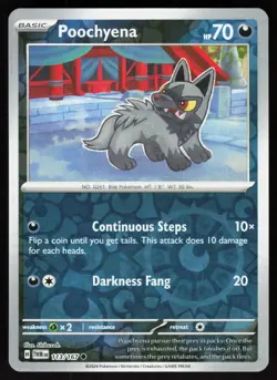 Poochyena 113/167 Common Twilight Masquerade Pokemon Reverse Holo Near Mint - Image 1