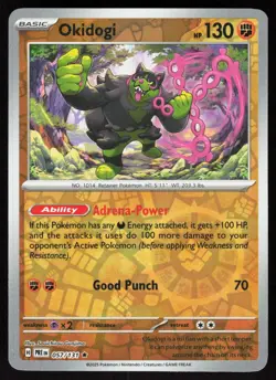 Okidogi 057/131 Holo Rare Prismatic Evolutions Pokemon Reverse Holo Near Mint - Image 1
