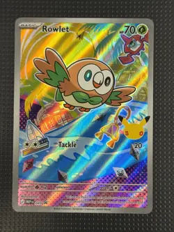 Pokemon Promo Rowlet MEP Mega Evolution 043 70 HP Holo English - Image 1