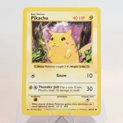 Pokemon TCG - Pikachu 58/102 Base Set Shadowless - Red Cheeks - EXC/NM - Image 2