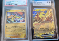 Pokemon Graded Zeraora Zapdos GX Reverse Holo Card Lot English Korean - Image 1