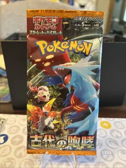 1x Pokemon Ancient Roar Booster Pack SV4K Scarlet & Violet Japanese USA Seller - Image 1
