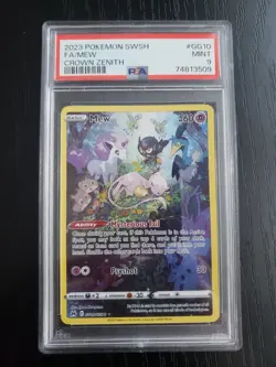 Pokemon TCG 2023 Pokemon SWSH FA/Mew Crown Zenith PSA Graded 9 - Image 1