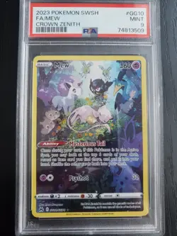 Pokemon TCG 2023 Pokemon SWSH FA/Mew Crown Zenith PSA Graded 9 - Image 2
