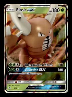 Pinsir GX 6/68 Holo GX Rare Hidden Fates Pokemon Holo Near Mint - Image 1
