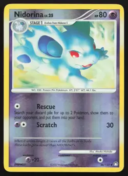 Nidorina 56/123 (LP) - Mysterious Treasures - Reverse Holo - Image 1