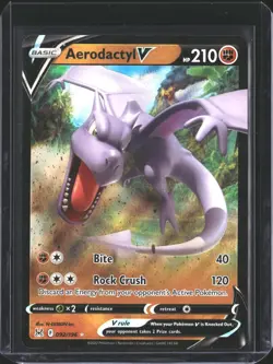 Aerodactyl V 092/196 Holo V Rare Lost Origin Pokemon NM/M - Image 1