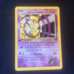 Sabrina’s Kadabra 1st Edition 58/132 - Gym Challenge Pokemon - Image 1