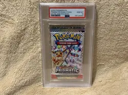 Pokemon S&V Prismatic Evolutions Eevee & Sylveon Sealed Pack PSA 10 Gem Mint - Image 1