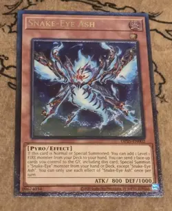 Yugioh Snake-Eye Ash OP25-EN002 Unlimited Ultimate Rare NM - Image 1