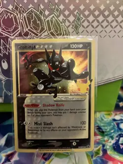 Pokemon TCG Greninja Gold Star SWSH144 25th Celebrations Promo - Image 1