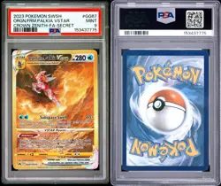 2023 POKEMON CROWN ZENITH PSA 9 ORIGIN FORME PALKIA VSTAR FULL ART SECRET GG67 - Image 3
