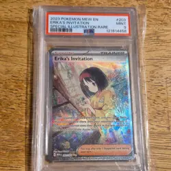 Pokemon Erika's Invitation 203/165 Scarlet & Violet Special Illustration PSA 9 - Image 1