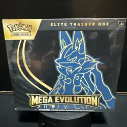 Pokemon MEGA Evolution Lucario - ETB - Elite Trainer Box NEW FACTORY SEALED BOX - Image 1