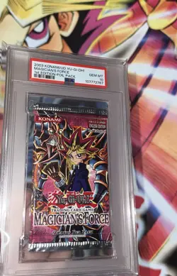 Yu-Gi-Oh! Magician's Force MFC 1st Edition Sealed Foil Pack PSA 10 Gem Mint - Image 1