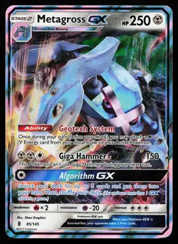 Metagross GX 85/145 Ultra Rare Guardians Rising Pokemon Card - Image 1