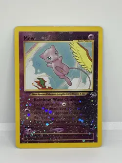 Pokemon Mew TCG Reverse Holo Card 1/18 Southern Islands LP One & A Half Swirls. - Image 2