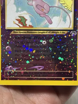 Pokemon Mew TCG Reverse Holo Card 1/18 Southern Islands LP One & A Half Swirls. - Image 5