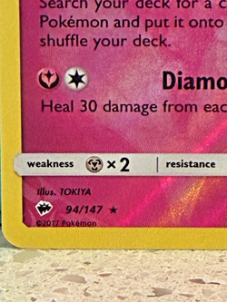 Pokemon card. DIANCIE Displayed only. 2017 94/147 Pls see pics. - Image 4