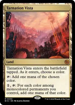 ~ Tarnation Vista ~ NM ~ Outlaws of Thunder Junction: The Big Score ~ MTG ~ - Image 1