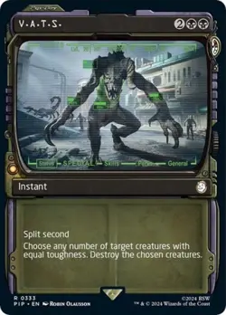 ~ V.A.T.S. (Showcase) ~ NM Foil ~ UB: Fallout ~ MTG ~ - Image 1