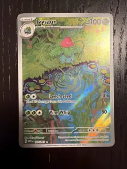Ivysaur - 167/165 - Pokemon 151 Illustration Rare Card NM - Image 2