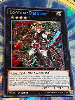 Yu Gi Oh TCG - Zoodiac Drident - MP17-EN208 - Secret Rare 1st Edition - Image 5