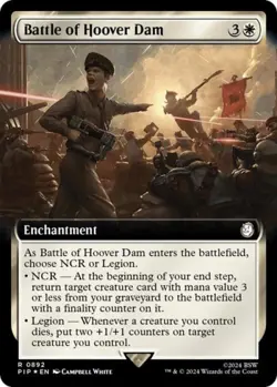 ~ Battle of Hoover Dam (Extended Art) (Surge Foil) ~ NM Foil ~ ~ MTG ~ - Image 1