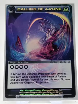 Chaotic Card : Calling Of Aa'une Rise Of The Oligarch Super Rare Mugic - Image 1