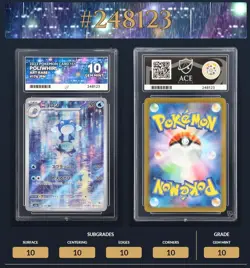 Poliwhirl - 176 Art Rare - 151 - 2023 - ACE 10 PERFECT SUBGRADES - JPN Pokemon - Image 4