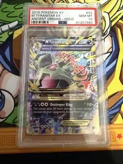 ** PSA 10 ** 2015 Pokemon XY M Tyranitar EX Ancient Origins - Holo - Image 5