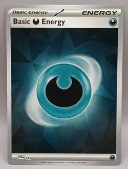 Basic Darkness Energy SVE 015 Pokemon Prismatic Evolutions Reverse Holo - Image 1