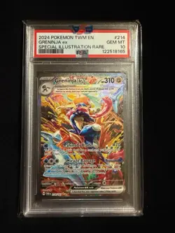 Pokemon 2024 SV Twilight Masquerade Greninja EX #214/167 PSA 10 - Image 1
