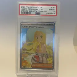 2025 Pokemon MEG EN Lillie's Determination Special Illustration Rare #184 PSA 10 - Image 1
