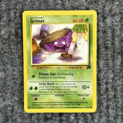 VTG Pokemon Team Rocket Grimer 57/82 Common NM - Image 1
