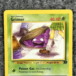 VTG Pokemon Team Rocket Grimer 57/82 Common NM - Image 3
