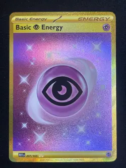 Pokemon Basic Psychic Energy - Hyper Rare SV: Scarlet & Violet 151 207/165 NM - Image 1