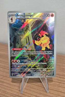 Armarouge 203/198 Illustration Rare Scarlet & Violet Pokemon Holo NM - Image 1