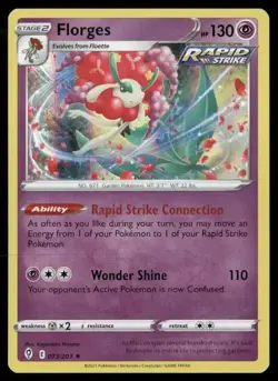 2021 Evolving Skies Set Pokemon Card 073 Florges NM - Image 1