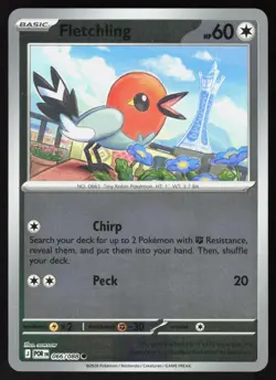 Fletchling 066/088 Common Perfect Order Pokemon Reverse Holo Near Mint - Image 1