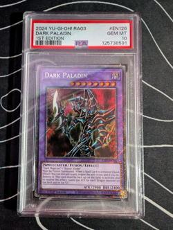 Yu-gi-oh! Dark Paladin Platinum Rare RA03-EN126 PSA 10 - Image 1
