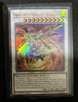 CYHO-EN033 Dragunity Knight Ascalon 1st Edition Ultra Rare Yugioh VLP - Image 1